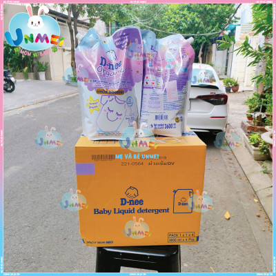 [HCM 2h] Túi 3600ml Nước Giặt Quần Áo D-Nee màu Tím Sweet Dream - Tem chính Hãng Đại Thịnh