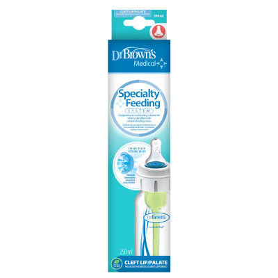 [ 815 ] Bình sữa Y Tế cổ thường 250ml, thiết kế hỗ trợ cho trẻ gặp khó khăn khi bú bình