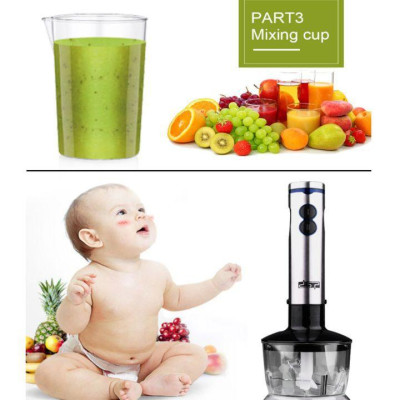 Máy xay sinh tố cầm tay inox 4 trong 1 DSP KM1040 - 2 cối xay 500-700ml - Công suất: 700W - Hàng Chính Hãng