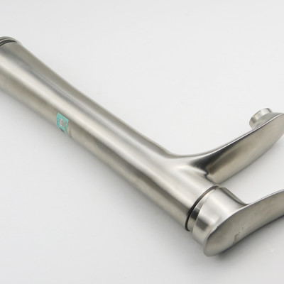 Vòi Lavabo nóng lạnh điếu cao 30cm Inox SUS 304 Eurolife EL-ORCHID 03 (Trắng vàng)