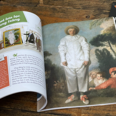 [Sách khổ lớn, có in màu minh họa] TỦ SÁCH THƯỞNG NGOẠN HỘI HỌA – THẦN THOẠI TRONG 20 KIỆT TÁC NGHỆ THUẬT - Charlotte Grossetête - Sabine du Mesnil - NXB Kim Đồng. 