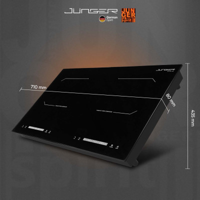 Bếp từ đôi Junger CEJ-202-II 4000W Tích hợp khóa phím an toàn Hàng Chính Hãng Bảo Hành 36 Tháng