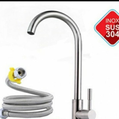 COMBO CHẬU CHÉN INOX + VÒI RỬA CHÉN INOX SUS 304