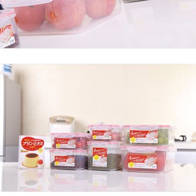 Hộp nhựa đựng thực phẩm chữ nhật 1,3L - Hàng nội địa Nhật Bản