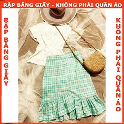 Rập giấy mã R25 cho mẹ - Rập chân váy đuôi cá (BẢN VẼ)