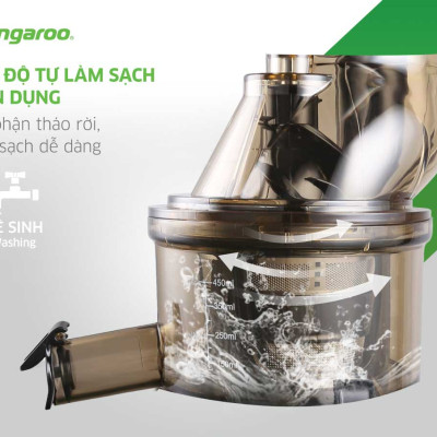 MÁY ÉP TRÁI CÂY KANGAROO KG200SJD2 (MÁY ÉP CHẬM 665ml - 200W) Hàng Chính Hãng