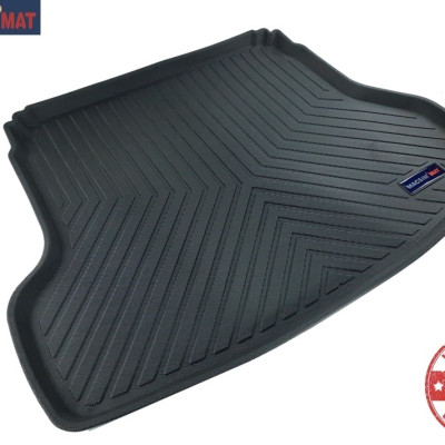 Thảm lót cốp xe ô tô Kia K3 ( Kia Cerato) 2017-đến nay nhãn hiệu Macsim chất liệu TPV cao cấp màu đen(AT012)