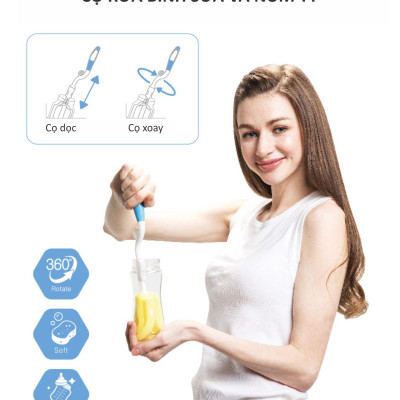 CỌ RỬA BÌNH SỮA KUKU KU5481 ( KÈM CỌ THAY THẾ )