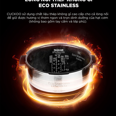 Nồi cơm điện tử áp suất cao tần Cuckoo 1.8L CRP-CHSS1009FN (Màu nâu) - Hàng chính hãng