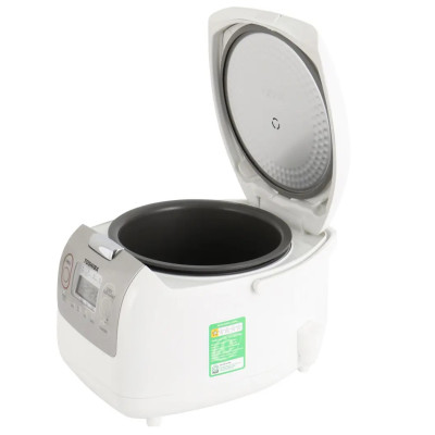 Nồi cơm điện tử Toshiba 1.8L RC-18NTFV(W) - Xuất xứ Thái lan - Lòng nồi hợp kim dày 4mm - Phù hợp cho gia đình 4-6 người - Hàng chính hãng - Bảo hành 12 tháng, chất lượng Nhật Bản