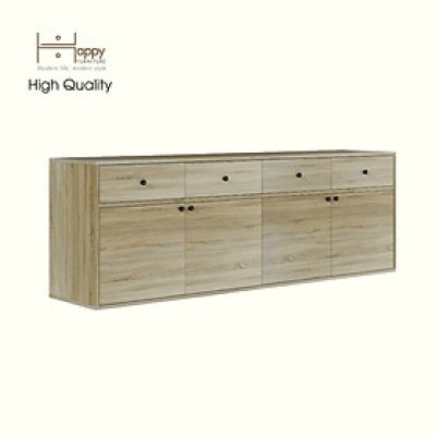 HAPPY FURNITURE , ZACY - Kệ TV 4 cửa mở 4 ngăn kéo, KTV_061 , 180cm x 40cm x 62cm DxRxC, Sản phẩm phổ thông