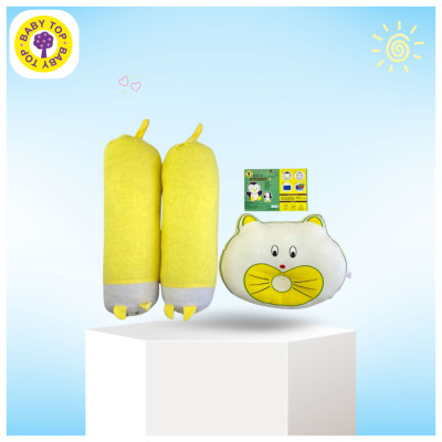 Gối Đôi Con Sâu BabyTop (25x32)( 13x43)cm x 2 ( Màu và họa tiết ngẫu nhiên )