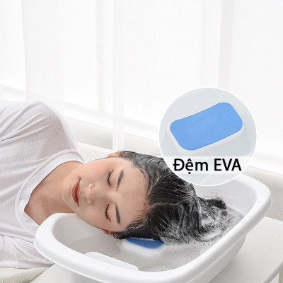 Chậu Gội Đầu Tại Giường KUNBE, Chậu Gội Đầu Tại Nhà Thông Minh Cho Mọi Người - Tặng Lược Massage Và Cốc Gội Đầu
