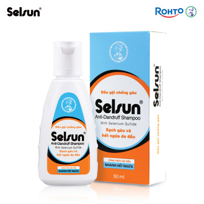 Dầu gội Selsun chống gàu, sạch gàu & hết ngứa da đầu Selsun Anti-Dandruff Shampoo 50ml