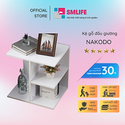 Kệ Đầu Giường Phòng Ngủ Nhỏ Gọn SMLIFE Nakodo