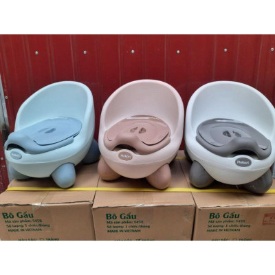  GHẾ BÔ CHO BÉ ĐI VỆ SINH – HÌNH GẤU CUTE PHONG CÁCH HÀN QUỐC