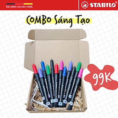 [GIÁ SỐC 99K] Combo SÁNG TẠO 12 món sản phẩm STABILO