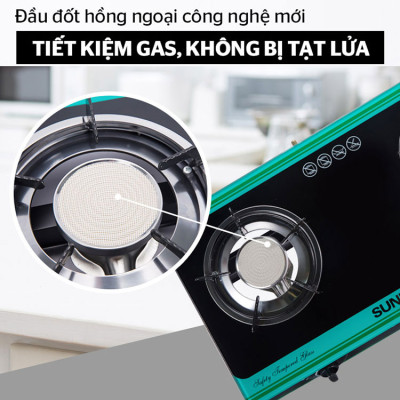 Bếp Gas Hồng Ngoại Đôi Sunhouse SHB004MT - Hàng chính hãng
