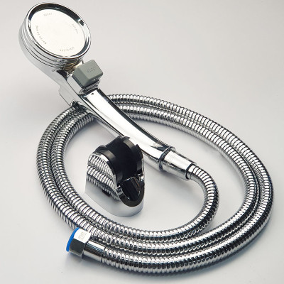 Bộ tay dây sen siêu tăng áp Eurolife EL-102SH (Trắng bạc)