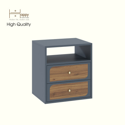 [Happy Home Furniture] BANA, Táp đầu giường 2 ngăn kéo, 50cm x 40cm x 55cm ( DxRxC), THK_120