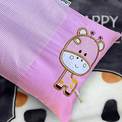 Gối trẻ em cotton LIDACO cho bé 3-8 tuổi kích thước 30x50cm