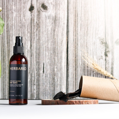 Combo 2 chai Nước dưỡng tóc Vỏ Bưởi và Bồ Kết Herbario 100ml giảm rụng tóc cấp ẩm tóc thuần chay