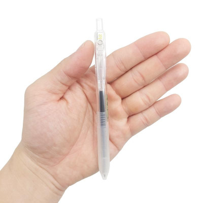 Bút Gel Bium 0.38 mm - Glory Morning 32301-89411 - Mực Đen - Thân Bút Màu Trắng