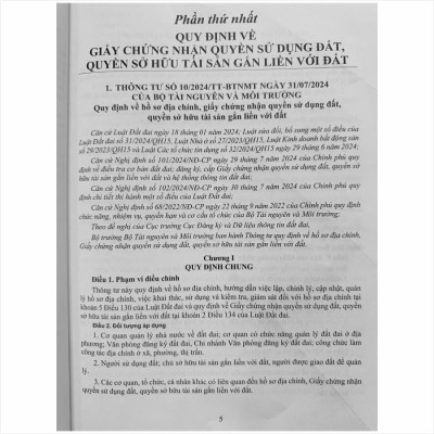 Sách Quy Định Mới Về Hồ Sơ Địa Chính, Cấp Giấy Chứng Nhận Quyền Sử Dụng Đất, Quyền Sở Hữu Tài Sản Gắn Liền Với Đất, Thống Kê, Kiểm Kê Đất Đai Và Lập Bản Đồ Hiện Trạng Sử Dụng Đất - V2483D