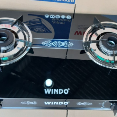 Bếp Gas Đôi Mặt Kính Sen Đồng WINDO 719GL-A Cao cấp  Tặng Bộ Van Dây - Hàng Chính Hãng