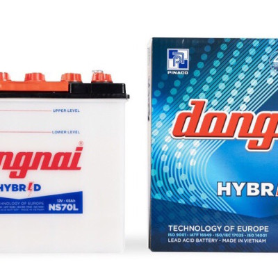 Ắc quy Hybrid ĐN NS70L | 12V - 65Ah