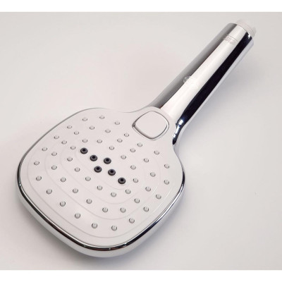 Bộ tay dây sen cao cấp 5 chế độ chảy chất liệu nhựa ABS mạ Chrome Eurolife EL-122SH (Trắng bạc)