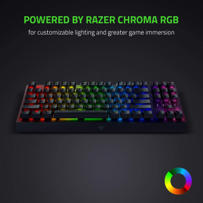 Bàn phím máy tính Razer BlackWidow V3 Tenkeyless-Mechanical-US Layout_Mới, hàng chính hãng
