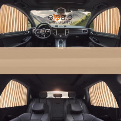 Rèm vải che chắn nắng dành cho xe Hyundai Getz vải lụa gắn nam châm keo 3M RVCK