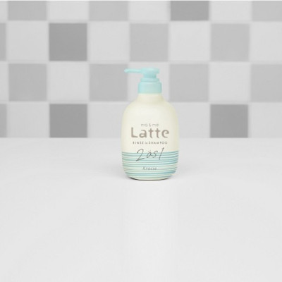 Dầu Gội 2 Trong 1  Dành Cho Cả Gia Đình Kracie Ma & Me Latte 2 In 1 Rinse In Shampoo 490 mL
