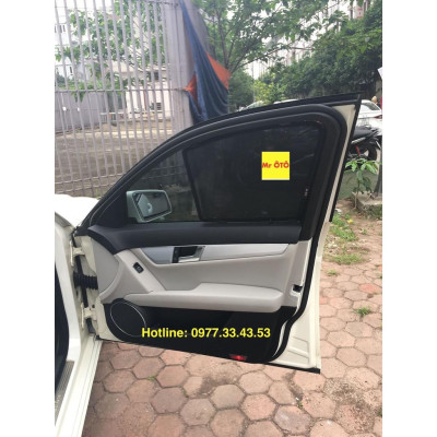 Rèm Che Nắng Xe Mercedes C200-250-300 2009-2015 Hàng Loại 1 