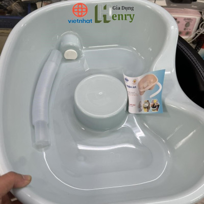 Chậu gội đầu tại giường cho người già, bà bầu, trẻ nhỏ Nhựa Việt Nhật - Hàng chính hãng