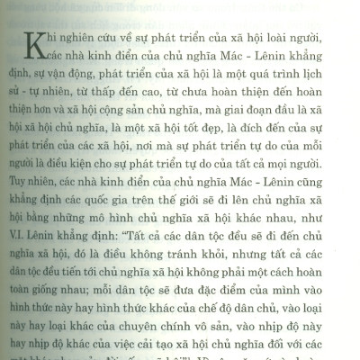 Nhận Thức Lý Luận Về Chủ Nghĩa Xã Hội Và Con Đường Đi Lên Chủ Nghĩa Xã Hội Ở Việt Nam - Qua Các Tác Phẩm Của Tổng Bí Thư Nguyễn Phú Trọng (Sách Chuyên Khảo, Xuất Bản Lần Thứ Hai, Có Chỉnh Sửa, Bổ Sung)