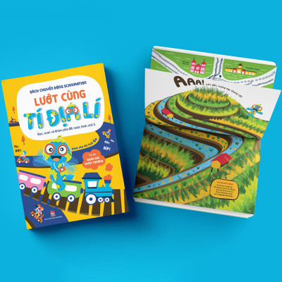 Combo 2 Cuốn sách: Sách Chuyển Động Scanimation - Lướt Cùng Tí Địa Lí + Sinh Vật Thần Thoại Khắp Thế Gian