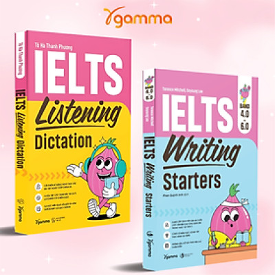 Bộ Sách Luyện Thi IELTS: IELTS Writing Starters Band 4.0 - 6.0 + IELTS Listening Dictation