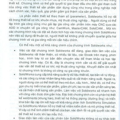 Thiết kế SOLIDWORKS Lý Thuyết - Thực Hành: Thiết Kế Cơ Khí Và Mỹ Thuật Công Nghiệp