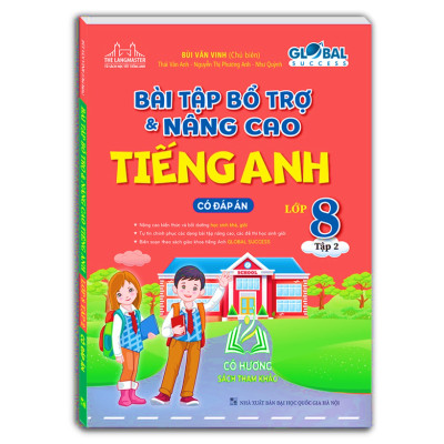 Sách - GLOBAL SUCCESS - Bài tập bổ trợ và nâng cao tiếng anh lớp 8 tập 1 (có đáp án) (MT)