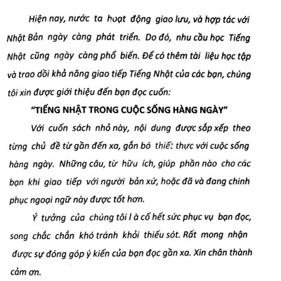 Tiếng Nhật Trong Cuộc Sống Hàng Ngày (Kèm CD) (Tái Bản)