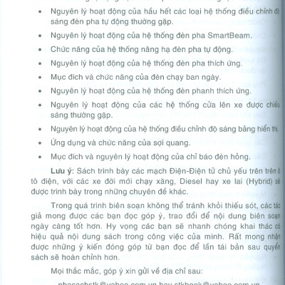 Hệ Thống Điện - Điện Tử Trên Ô Tô Đời Mới (Phần Nâng Cao) - Trần Qúy Hữu, Vy Thị Thanh Hường, Phạm Quang Huy