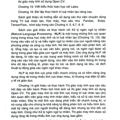 Giáo Trình Trí Tuệ Nhân Tạo, Học Máy Và Học Sâu (Sách Chuyên Khảo Dành Cho Sinh Viên Ngành Công Nghệ Thông Tin, Khoa Học Dữ Liệu Và Kinh Tế Số) - TS. Vũ Văn Hiệu, TS. Lê Khắc Định, ThS. Nguyễn Quỳnh Nga, ThS. Vũ Thị Anh Trâm, KS. Phạm Quang Huy