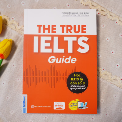 Sách - The True Ielts Guide - Cẩm nang hướng dẫn tự học IELTS chuẩn cho người mới bắt đầu - Tặng tài khoản học tập
