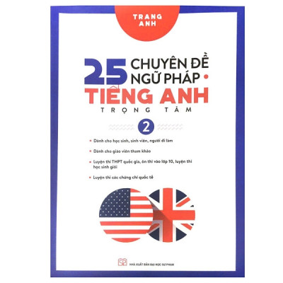 Combo 25 Chuyên đề ngữ pháp tiếng anh trọng tâm ( trọn bộ tập 1+2 )