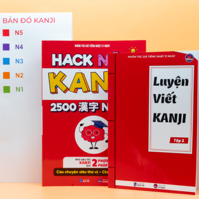 Combo Hack Não Kanji + Hack Não 1700 Từ Vựng Tiếng Nhật Giao Tiếp