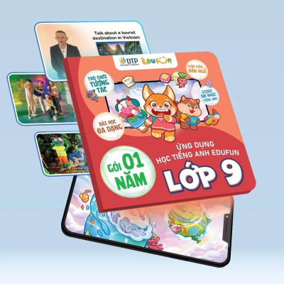 Gói Edufun Premium Level 9 (Thẻ Học Tiếng Anh EDUFUN + Tặng Kèm Sách Học Sinh, Sách Bài Tập, 2 Cuốn Truyện)