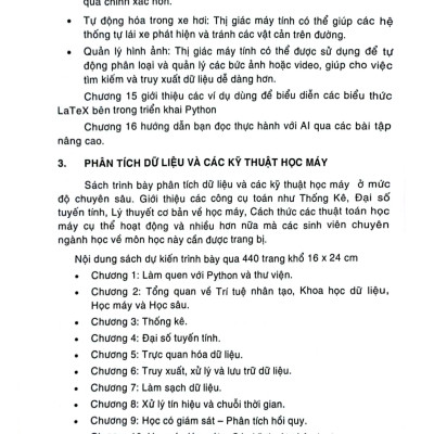 Giáo Trình Trí Tuệ Nhân Tạo, Học Máy Và Học Sâu (Sách Chuyên Khảo Dành Cho Sinh Viên Ngành Công Nghệ Thông Tin, Khoa Học Dữ Liệu Và Kinh Tế Số) - TS. Vũ Văn Hiệu, TS. Lê Khắc Định, ThS. Nguyễn Quỳnh Nga, ThS. Vũ Thị Anh Trâm, KS. Phạm Quang Huy