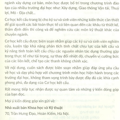 Cơ Học Kết Cấu - Tập 1 - Hệ Tĩnh Định